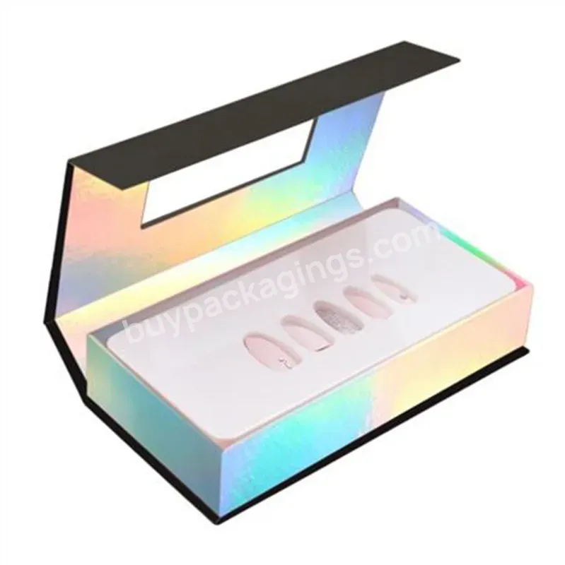 Custom Logo Luxury Cardboard Gift Box Nail Polish Oil Packaging Box For Nails Art Salon