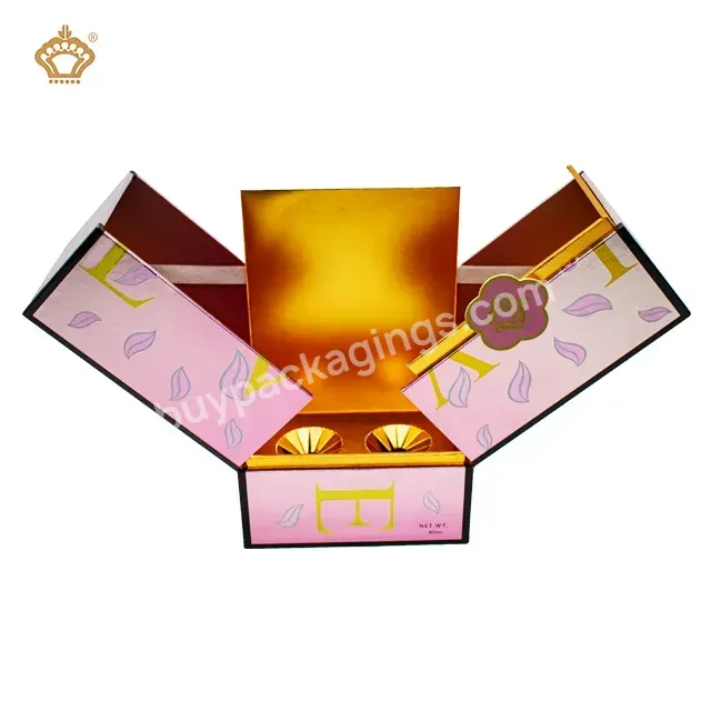 Custom Logo Luxury Makeup Bottle Packaging Double Open Door Packaging Gift Box Luxury Boxes For Perfume
