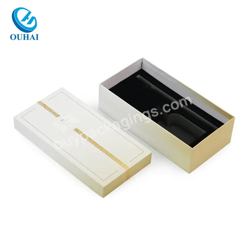 Custom Logo Perfume Packaging Lid And Base Kraft Epe Insert Luxury Cosmetic Box