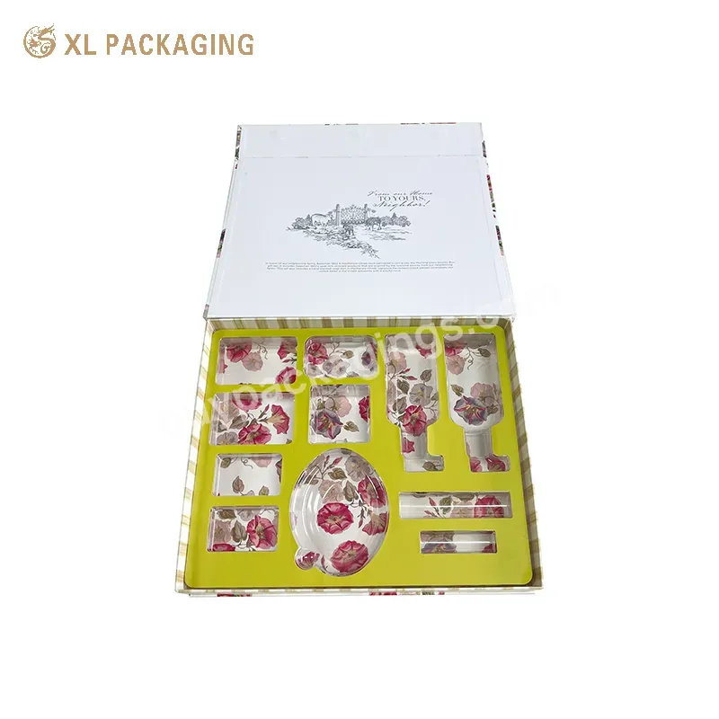 Custom Logo Printed Makeup Cosmetic Gift Box Magnet Packaging Boxes Magnetic Skin Care Paper Box With Pvc Tray