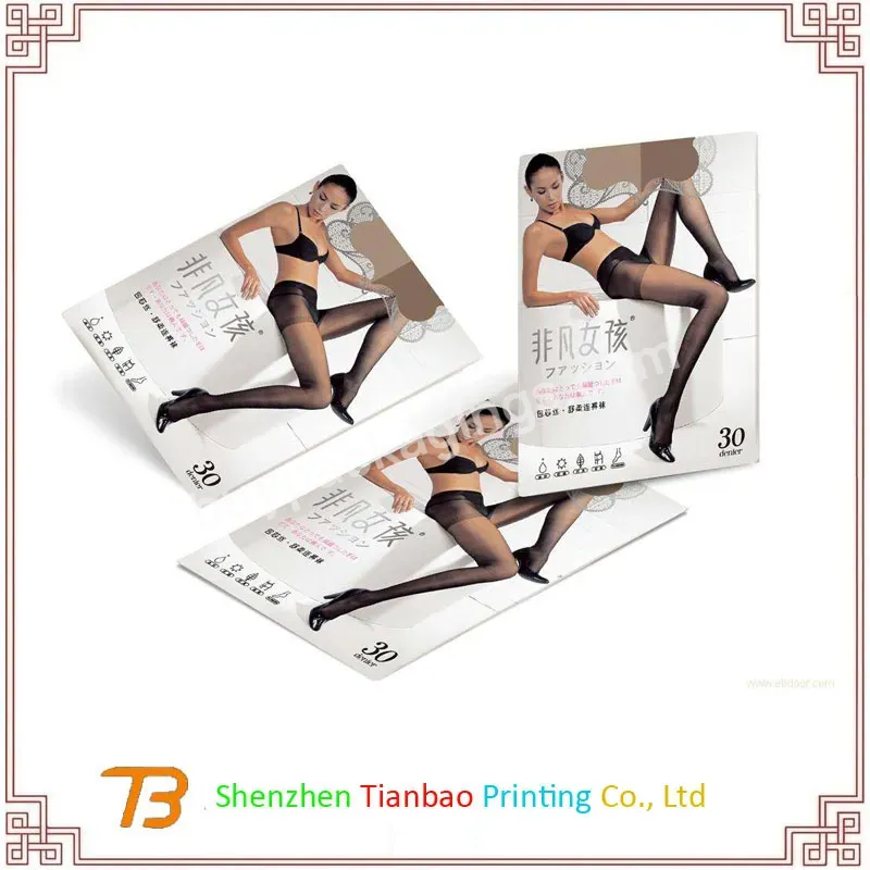 Custom Logo Printed Pantyhose Packaging Paper Box