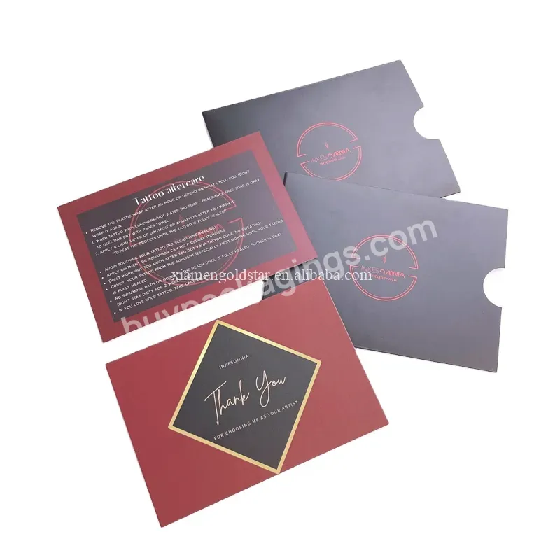 Custom Logo Printed Voucher Kraft Cardboard Envelopes Gift Luxury Cards And Envelopes