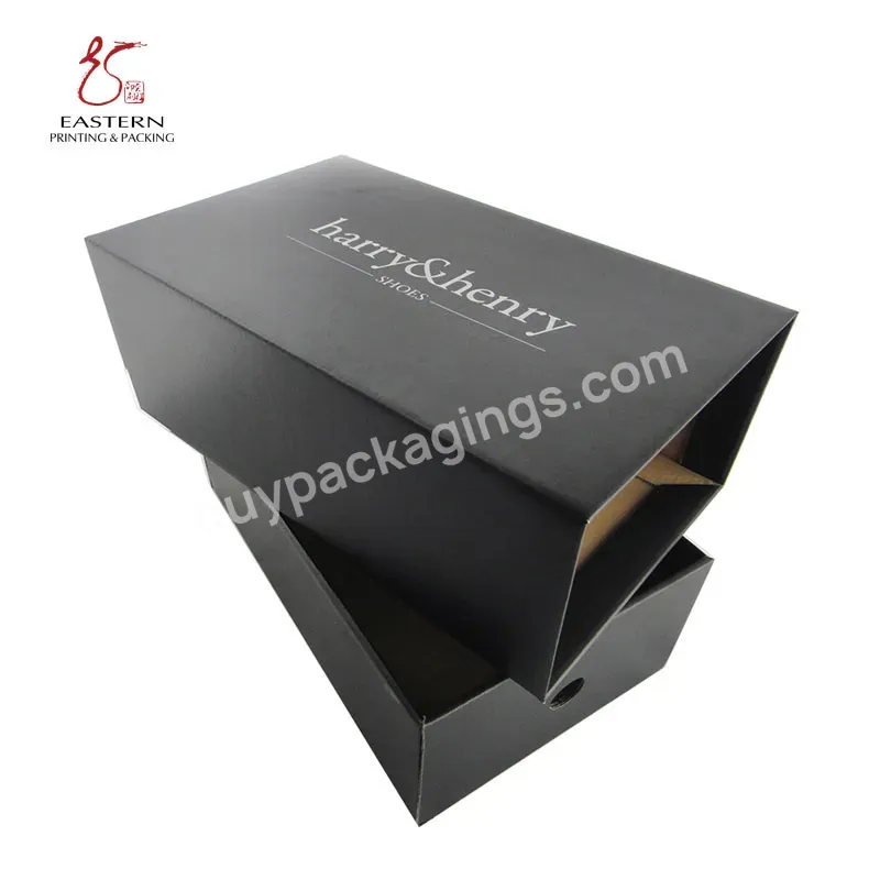 Custom Logo Printing Folding Corrugated Paper Packaging Shoe Box