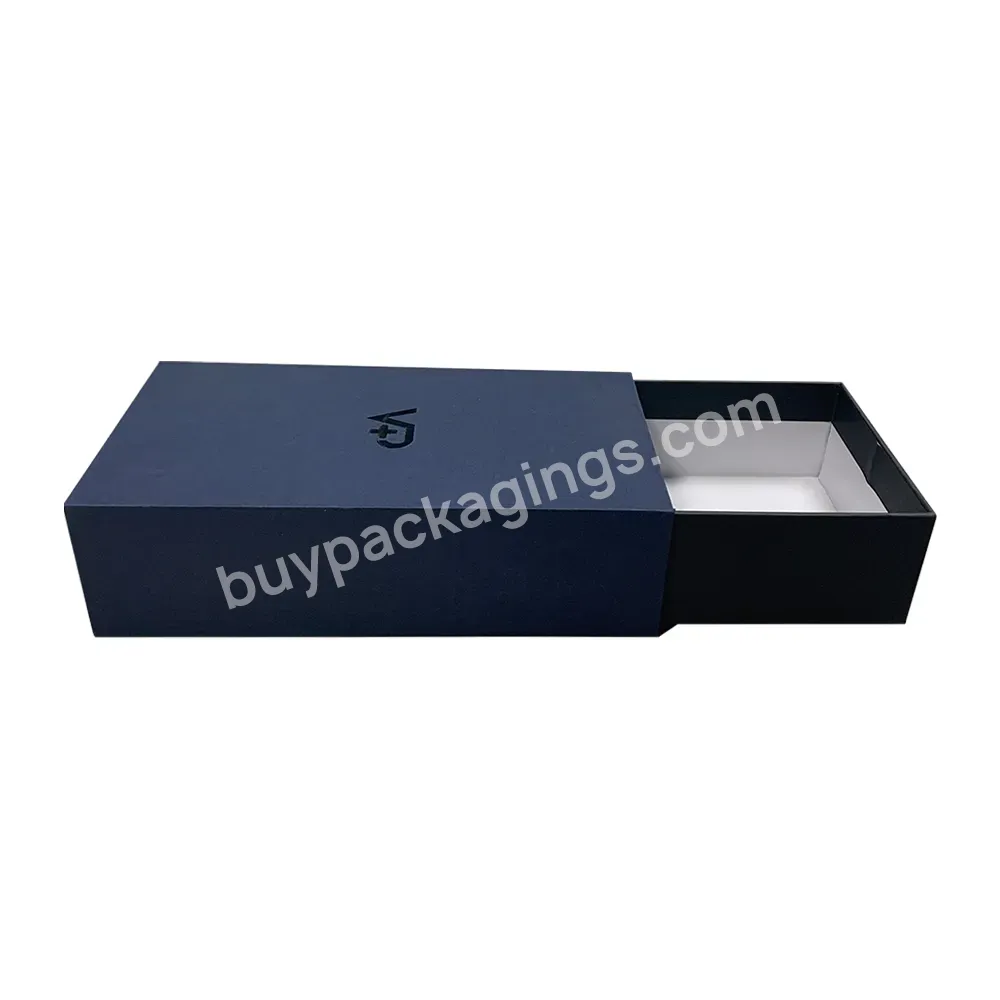 Custom Logo Printing Luxury High Quality Recycle Sliding Style Cardboard Paper Packaging Gift Drawer Box