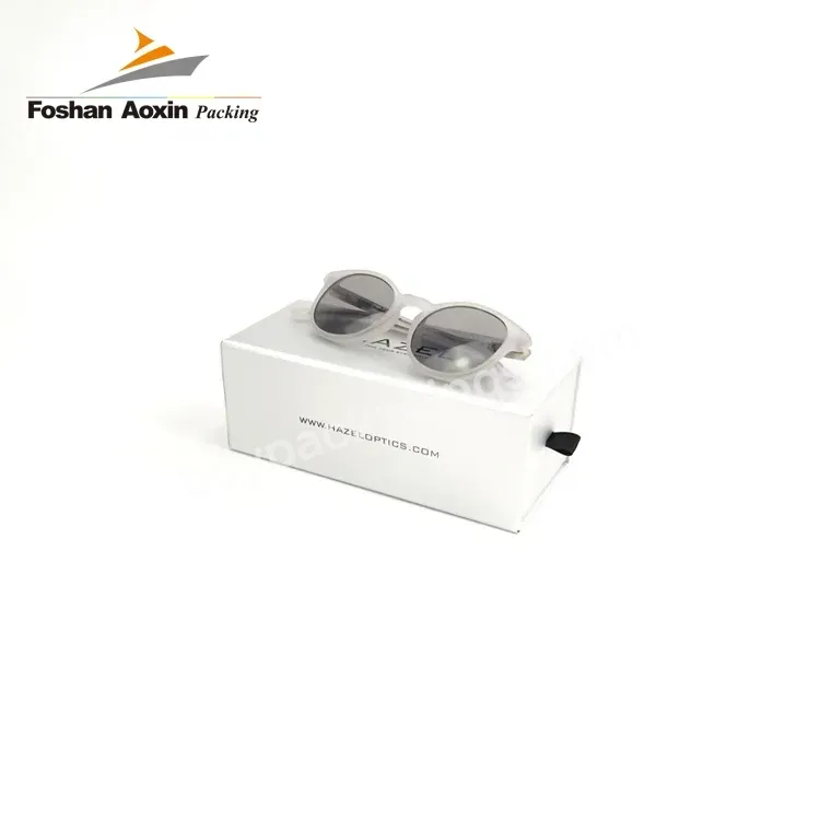 Custom Logo Size Paper Sunglasses Box Eyewear Case Packaging Custom Glasses Gift Box With Pouch And Cleaning Cloth