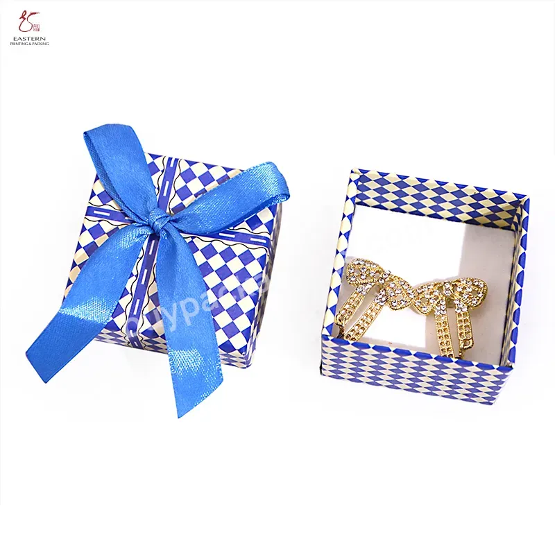 Custom Logo Small Cute Cardboard Jewelry Storage Packaging Paper Jewelry Box