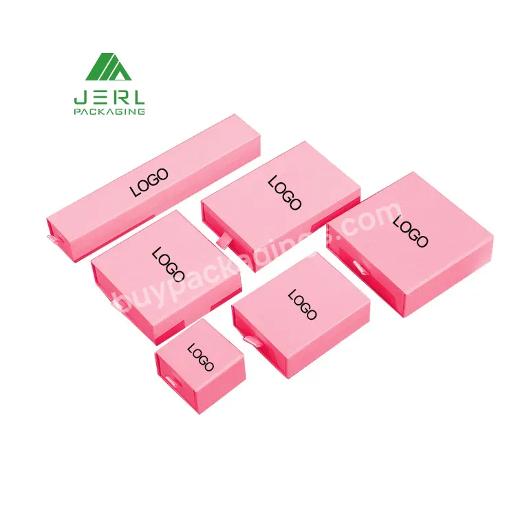 Custom Logo Small Pink Necklace Paper Jewelry Box Wrapped With Logo - Buy Jewerly Box,Jewerly Box Packaging Pink Jewerly Box,Box Packaging With Logo Jewerly Small Boxes For Jewerly Box For Jewerly Carton Scatola Packaging Jewerly.