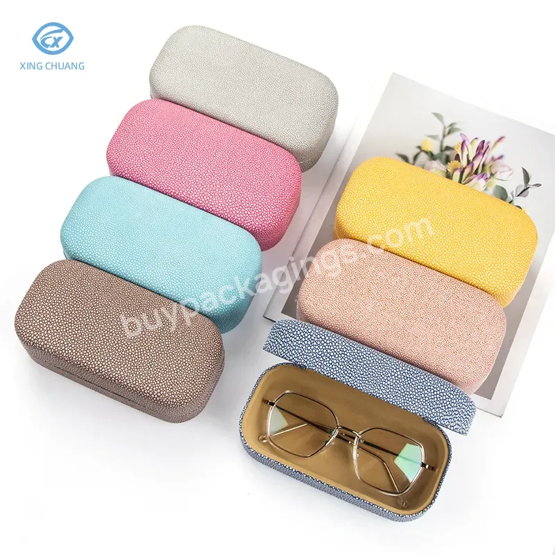 Custom Logo Square Large Capacity Sunglasses Case Candy Color Fresh Sunglasses Case