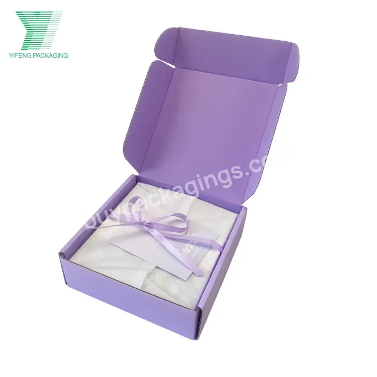 Custom Logo T-shirt Underwear Cardboard Carton Mailer Box Baby Clothing Shoes Corrugated Packaging Paper Shipping Boxes