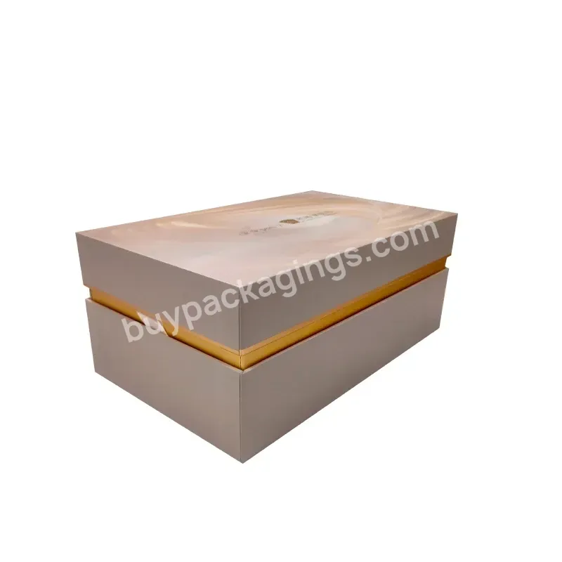 Custom Logo Tag Lock Paper Cardboard Face Cream Cosmetic Set Packaging Box