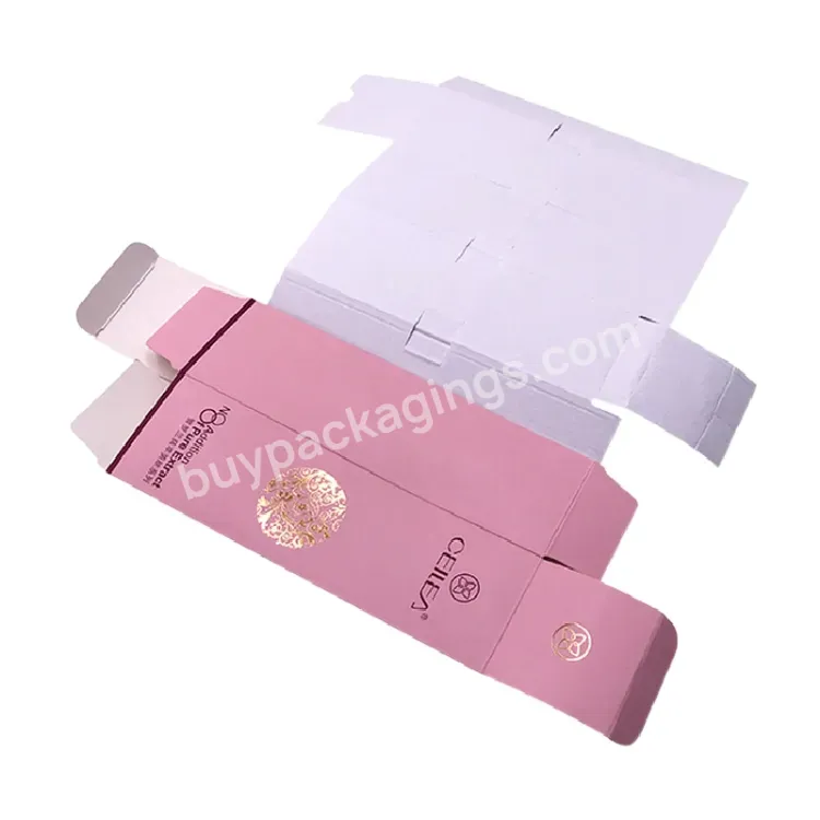 Custom Logo White Cardboard Environmental Protection Packaging Craft Paper Box Skin Care Cosmetic Packaging Box