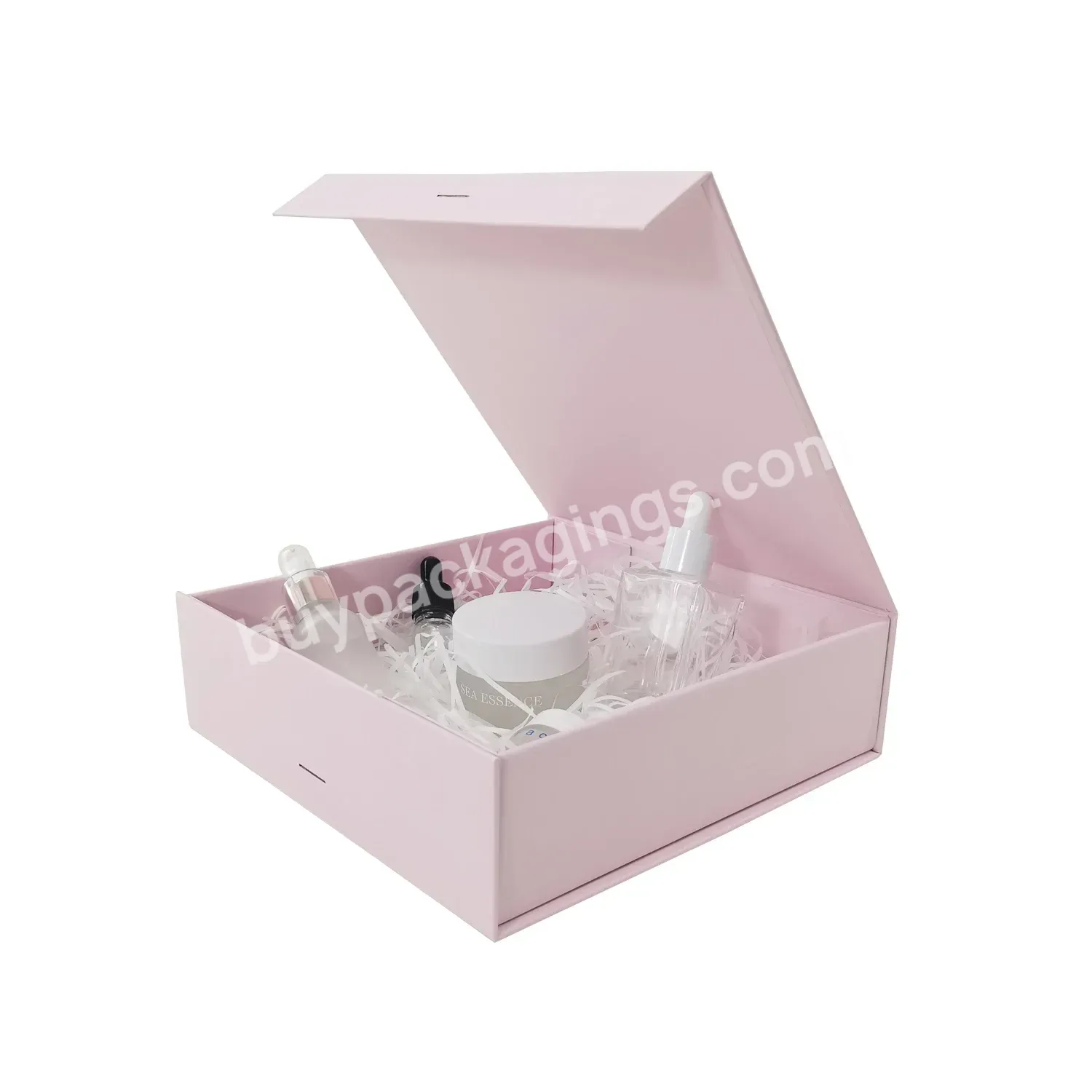 Custom Luxury Apparel Packaging Paperboard Clothes Magnetic Gift Box With Ribbon