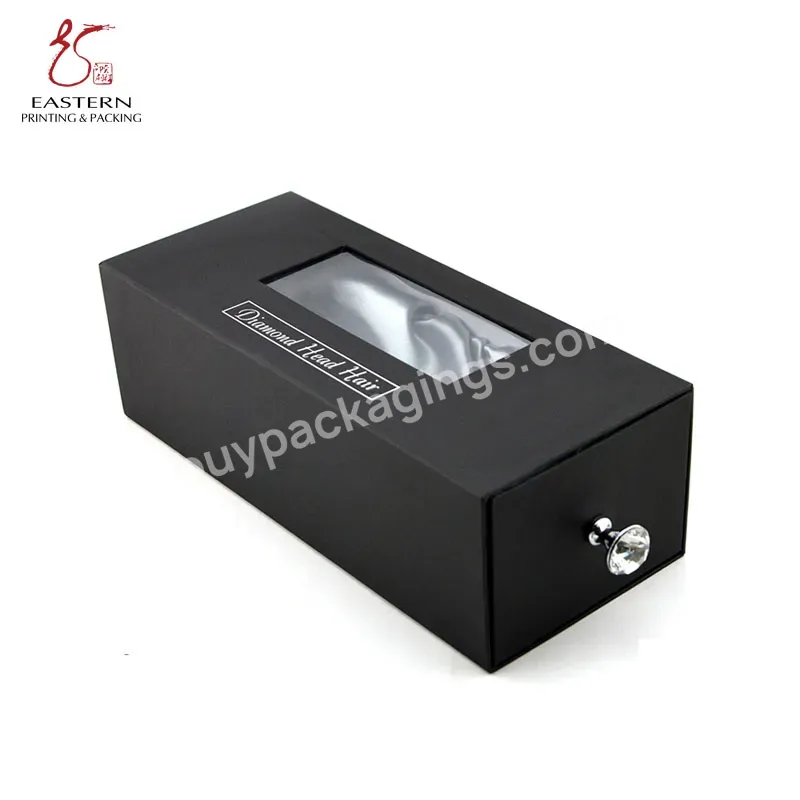 Custom Luxury Cardboard Slilding Paper Box For Wig