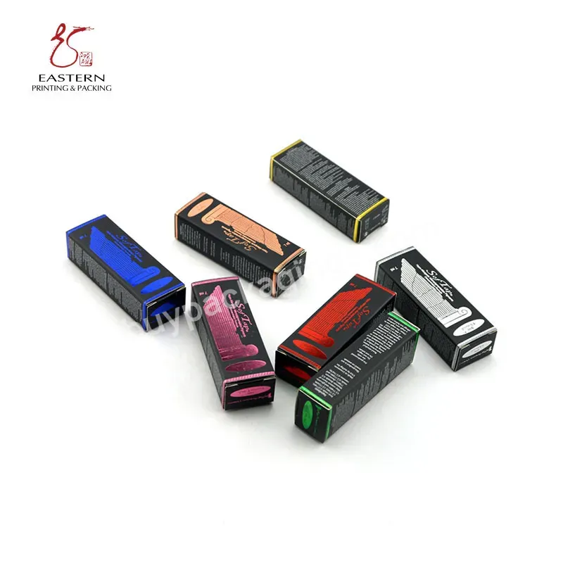 Custom Luxury Color Printing Eco Friendly Cosmetics Packaging Lipsticks Paper Gift Folding Box