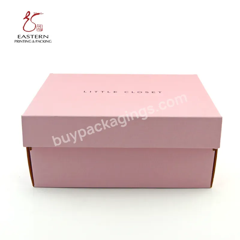 Custom Luxury Corrugated Shoe Box With Costom Logo