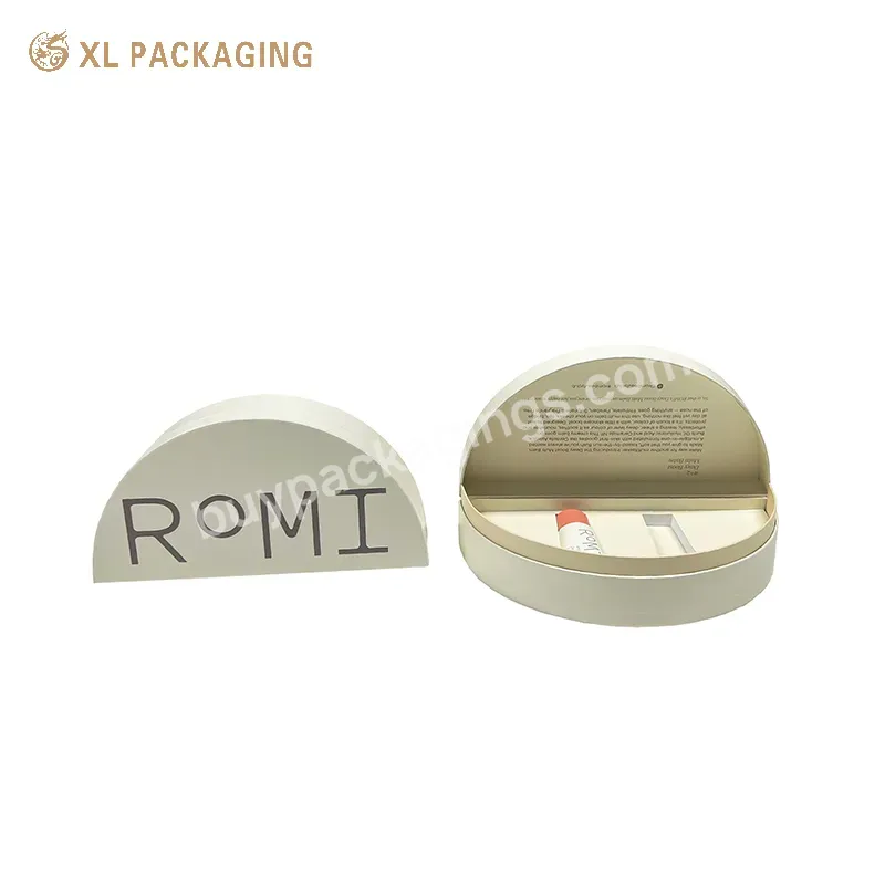 Custom Luxury Cosmetic Semi-circle Box Skin Care Perfume Cosmetic Semi-circle Packaging Box For Logo