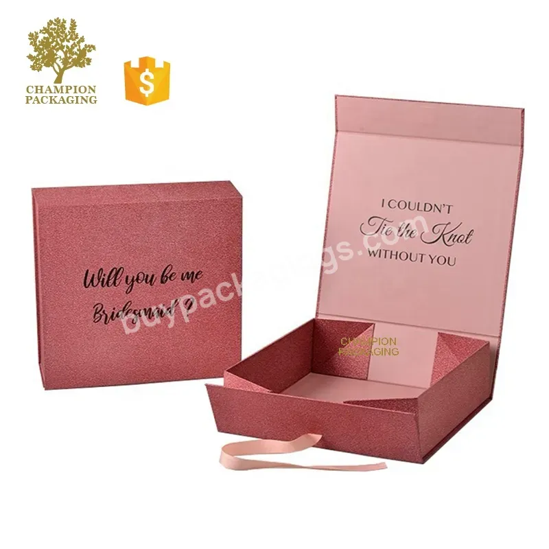 Custom Luxury Eco Friendly Beauty Hair Extensions Magnetic Closure Gift Paper Folding Box Packaging
