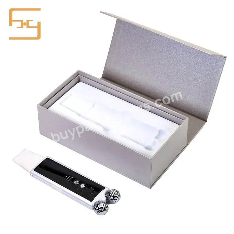 Custom Luxury Full Color Magnetic Beauty Instrument Packaging Gift Box With Blister Tray