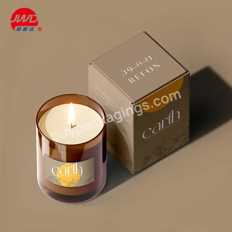 Custom Luxury Gift Paper Scent Candle Packaging Boxes