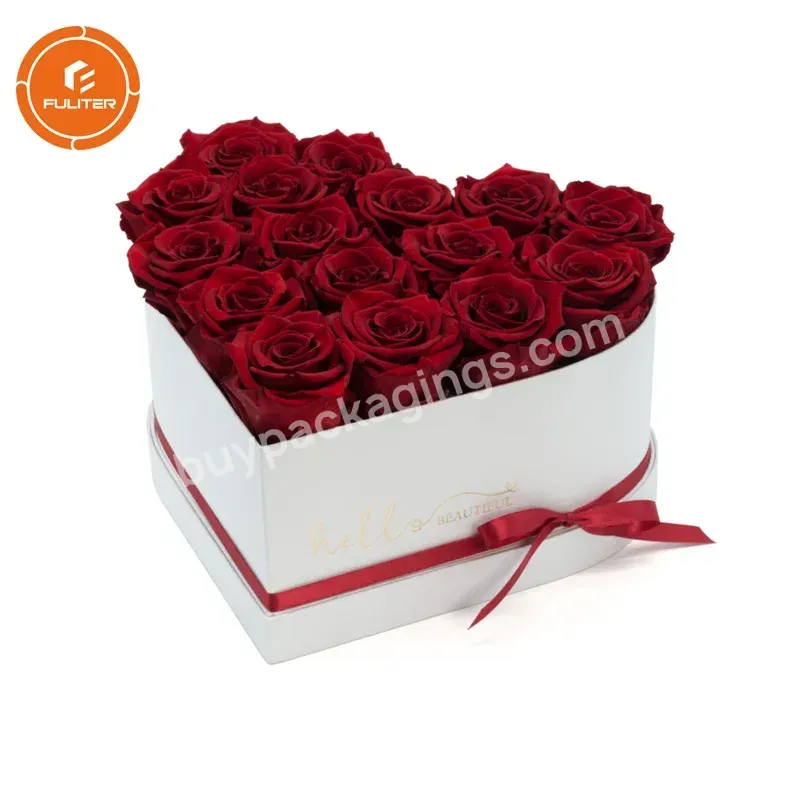 Custom Luxury Heart-shaped Box Arrangement Flower Chocolate Box Gift