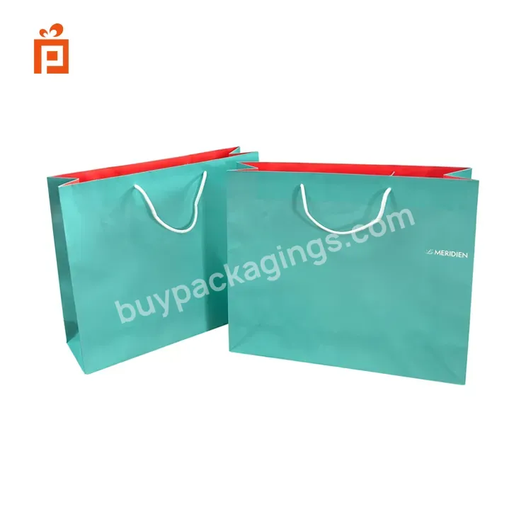Custom Luxury Large Paper Shopping Bag Packages For Clothing