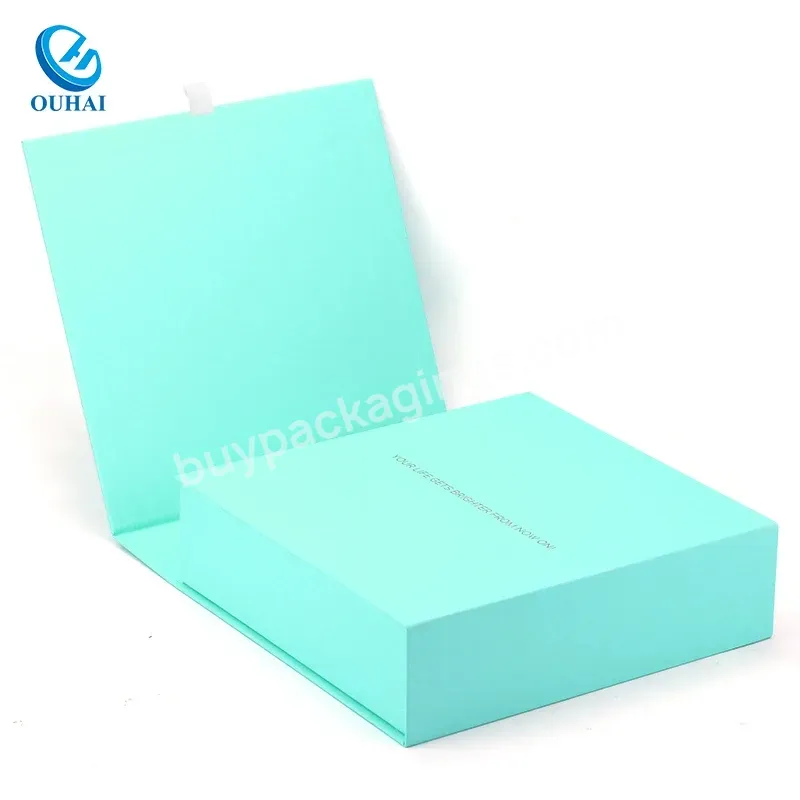 Custom Luxury Logo Ribbon Printed Folding Foldable Cardboard Magnet Magnetic Artifact Packaging Packaging Gift Box