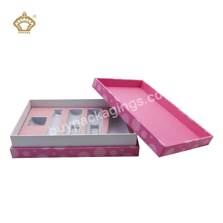 Custom Luxury Oem Printing Cardboard Recycled Skincare Makeup Boxes Cosmetic Box Set Packaging With White Pvc Insert