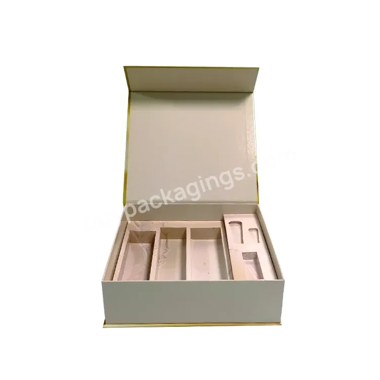 Custom Luxury Paper Packaging Cardboard Cosmetic Magnetic Gift Box With Insert