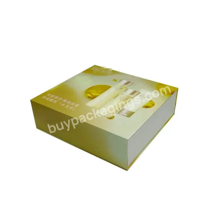 Custom Luxury Paper Packaging Cardboard Cosmetic Magnetic Gift Box With Insert