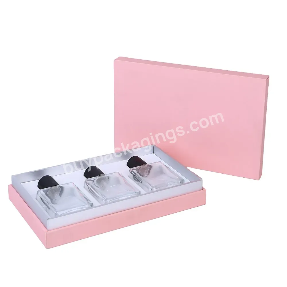 Custom Luxury Small Lift-off Lid Shoulder Neck Lid And Base Boxes Perfume Gift Packaging Box Rigid Paper Box