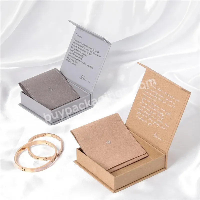Custom Luxury Small Magnetic Closure 1200g Paperboard Ring Necklace Gift Packaging Box For Jewelry & Watch & Eyewear