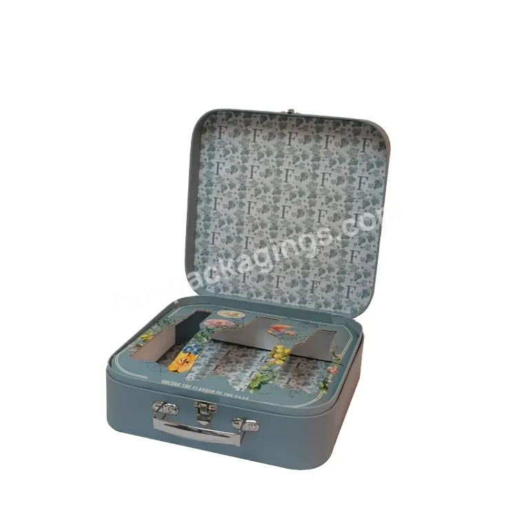 Custom Made Design Luxury Cardboard Paper Suitcase Box Wine Packaging Box