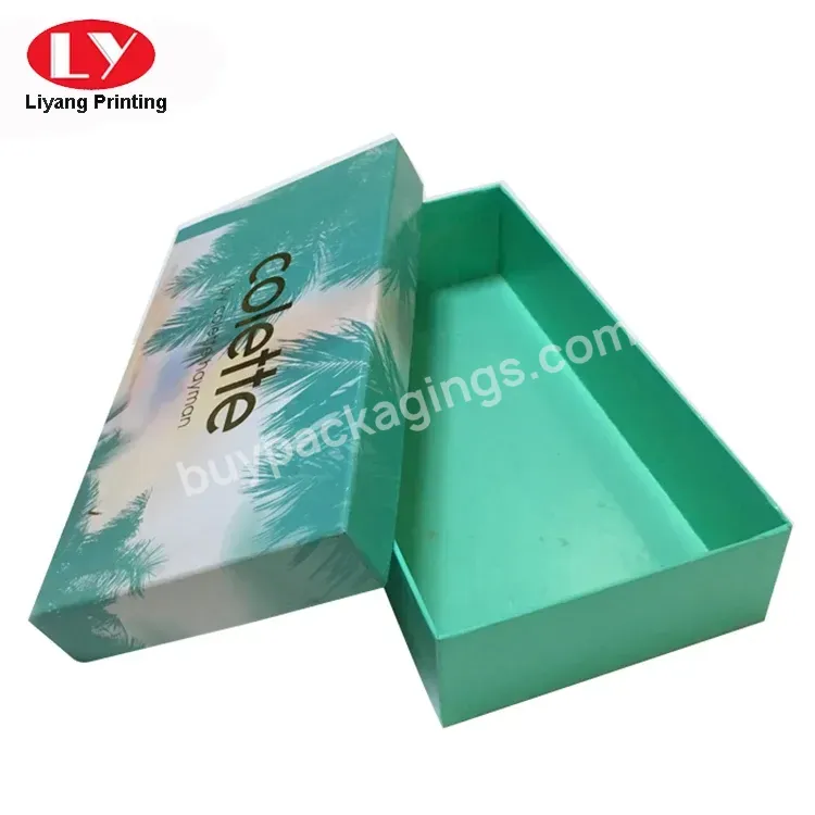 Custom Made Glossy Rigid Women Packaging Wallet Box With Lid