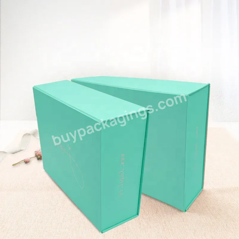 Custom Magnetic Luxury Shoes Clothes Foldable Apparel Cardboard Box Packaging