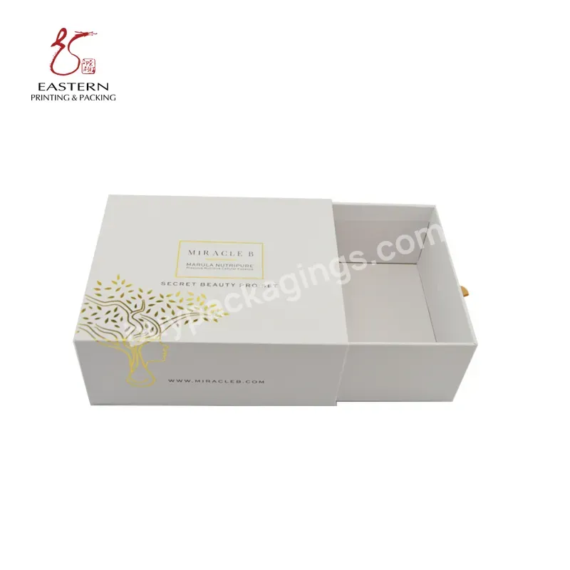 Custom Manufacture Cosmetic Packaging Drawer Paper Box