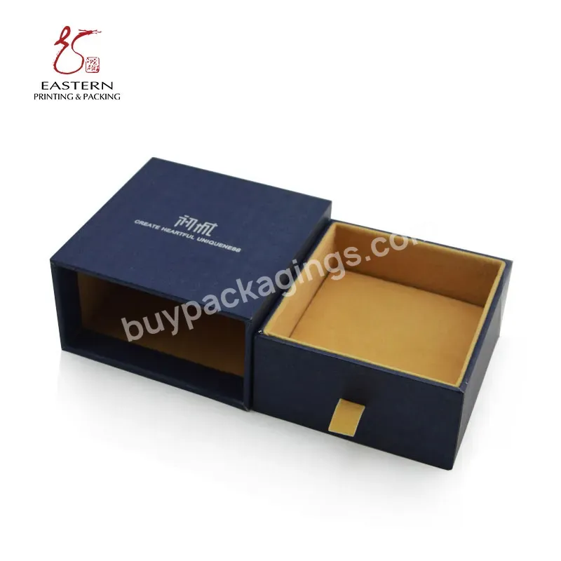 Custom Matt Paper Cardboard Slide Drawer Jewelry Gift Packaging Box