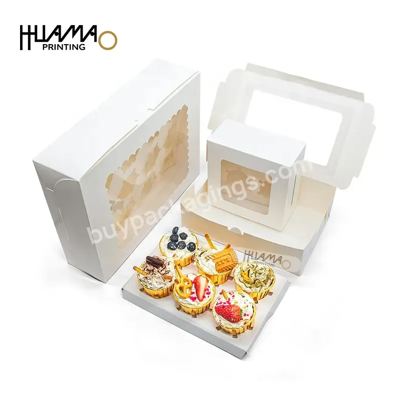 Custom Mini Cake Packaging Paper Boxes Papel De Parede Kawaii Stationery Stickers Boite En Carton Cupcake Box And Packaging