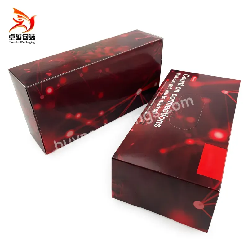 Custom Paper Color Box Kn95 Mask Box Medical Disposable Nitrile Gloves Packaging Box