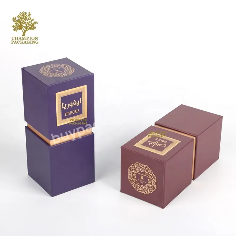 Custom Paper Square Cosmetic Package Cardboard Paper Perfume Bottle Packaging Gift Box