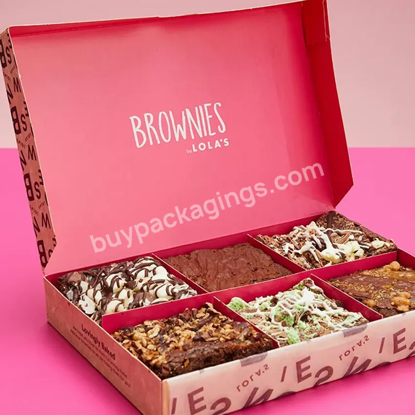 Custom Paper Truffle Packaging Box Boxes Packaging Cookie Edible Brownie Cookie Packaging