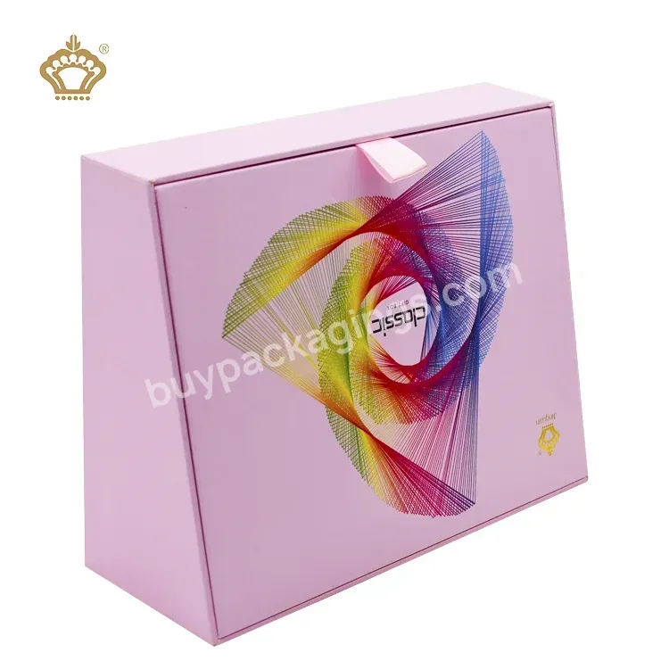 Custom Pink Luxury Cosmetic Skincare Gift Packaging Box Perfume Sample Skin Care Set Siparate Box Package