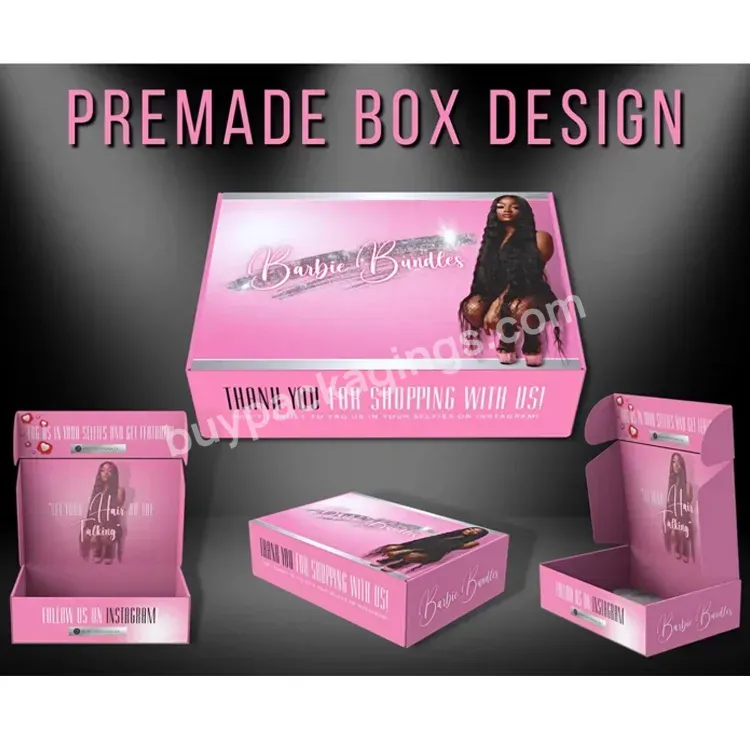 Custom Pink Recycled Make Up Skin Care Shipping Paper Pr Packaging Mailer Box Private Label Clothes Corrugated Wig Box With Logo - Buy Pink Mailer Box,Recycled Shipping Boxes,Private Label Shipping Boxes.