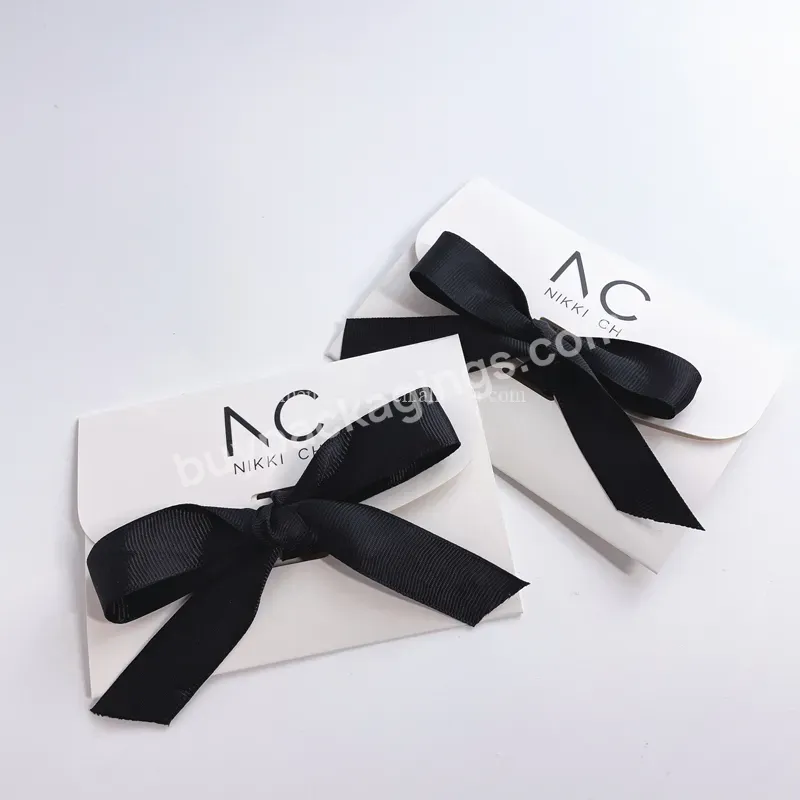 Custom Print Silk Touching Luxury Envelope Packaging Paper Envelope With Ribbon - Buy Paper Envelope,Envelope With Ribbon,Luxury Envelope Packaging.