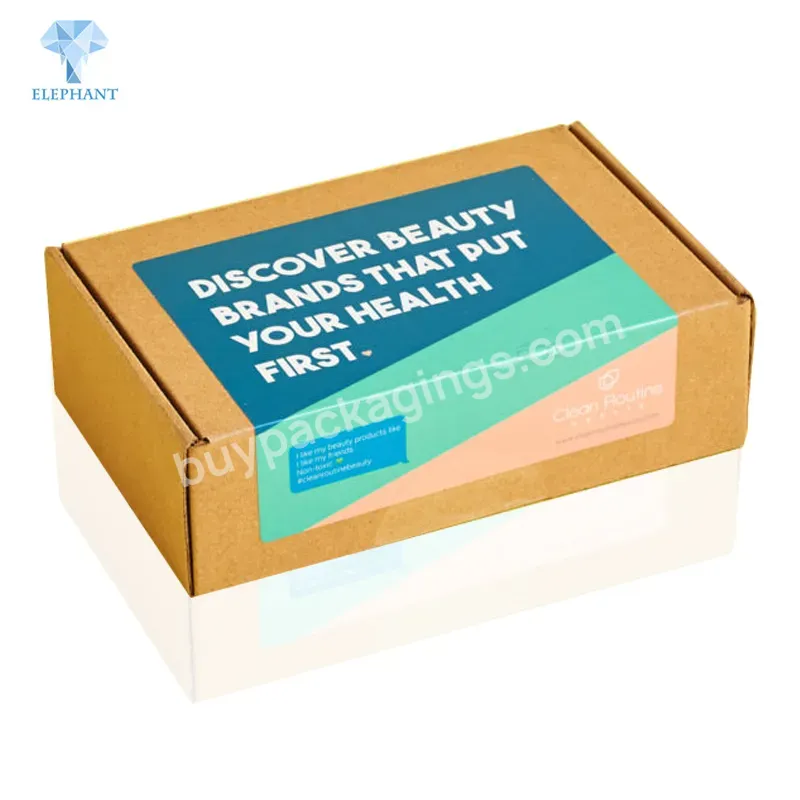 Custom Printed 9x6x2 Kraft Shipping Box For Cosmetics