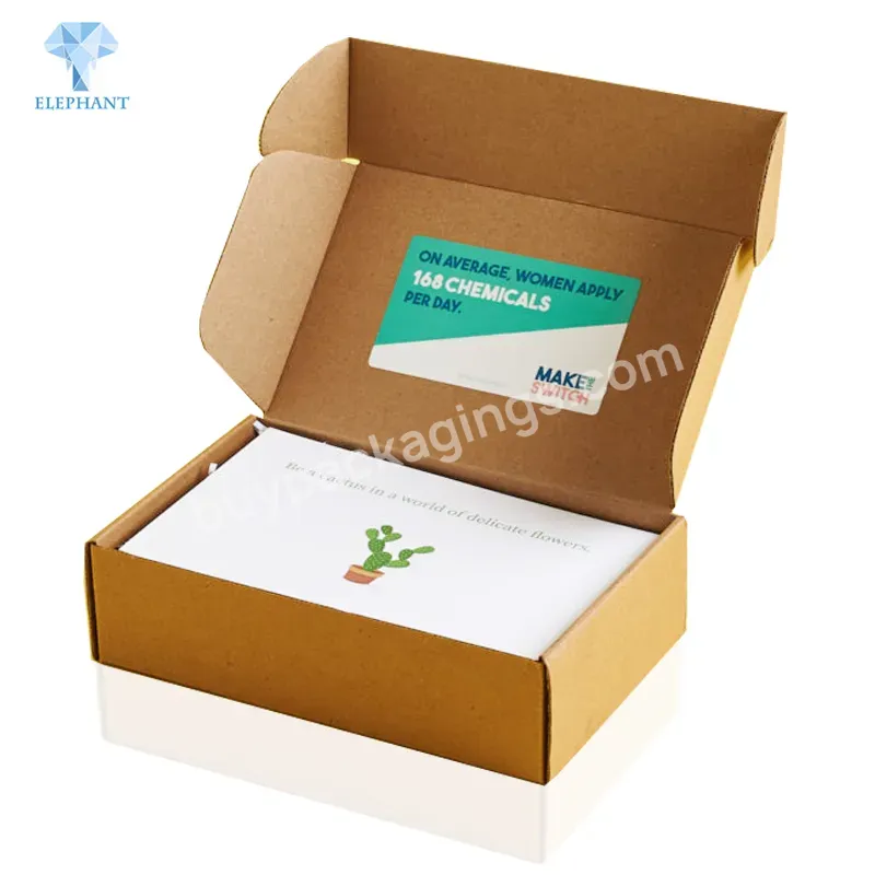 Custom Printed 9x6x2 Kraft Shipping Box For Cosmetics