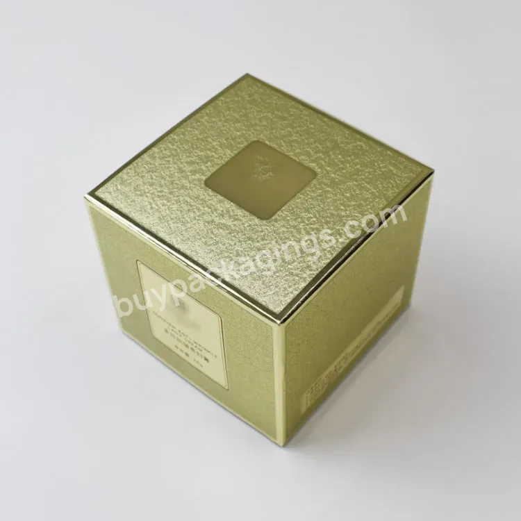Custom Printed Cardboard Gold Foil Logo Metallic Paper Skin Care Packaging Luxury Paper Boxes With Logo For Cosmetic Boxes