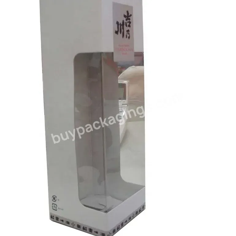 Custom Printed Die-cut Window Paper Wine Boxes Duty-free Wine Box Japanese Sake Custom Packaging Box