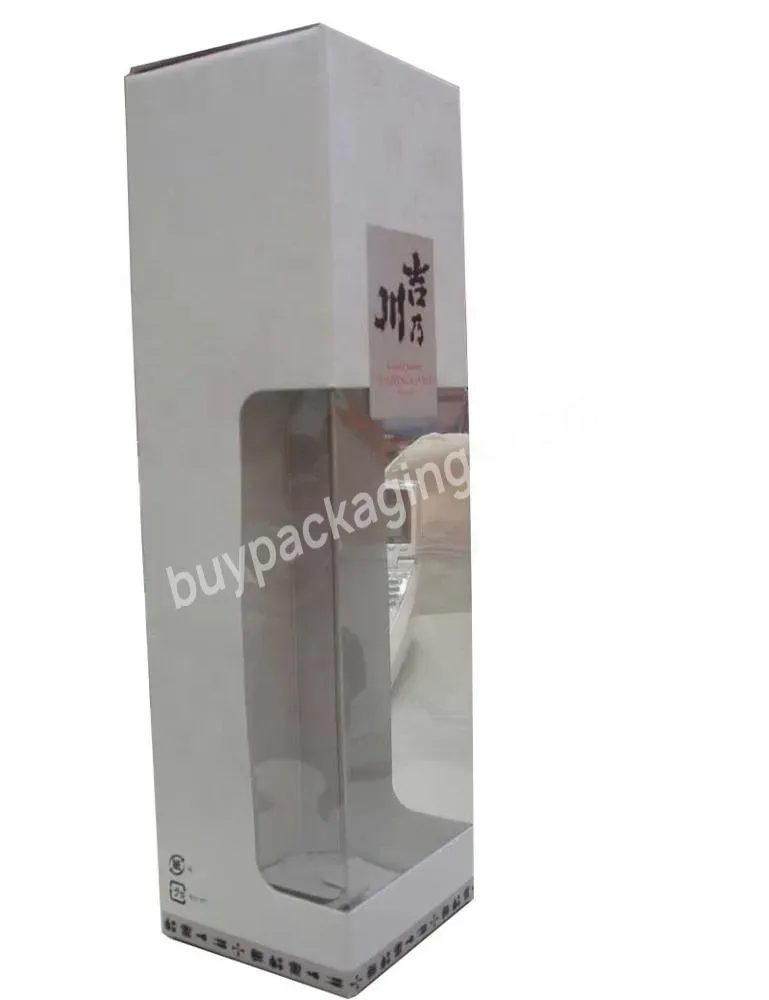 Custom Printed Die-cut Window Paper Wine Boxes Duty-free Wine Box Japanese Sake Custom Packaging Box