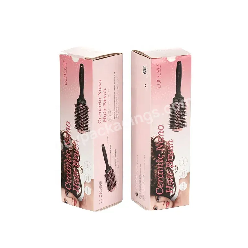 Custom Printed Makeup Brush Box Packaging Beauty Hair Tools Packaging Paper Boxes