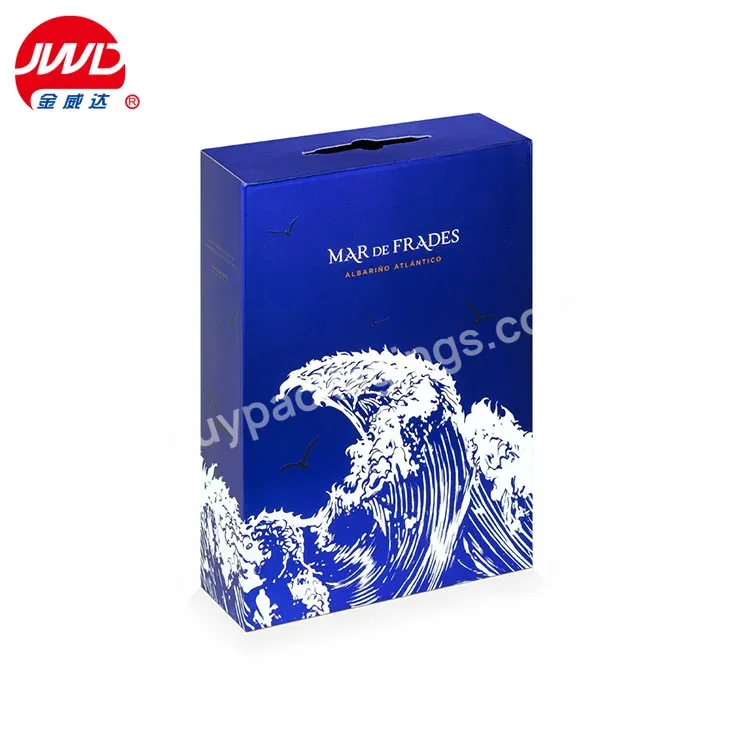 Custom Printed Portable Beer Bottle Glasses Wine Box Corrugated Cardboard Paper Wine Packaging Box Pack Beer Box